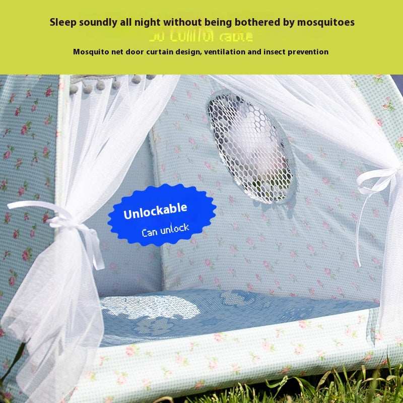 Portable Cat Tent Nest with Summer Bug Screen