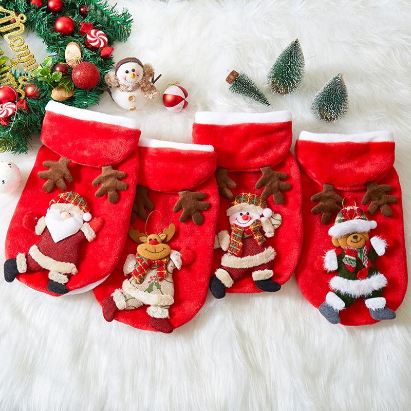 Christmas Dog Hoodie - Festive Flannel Pet Costume