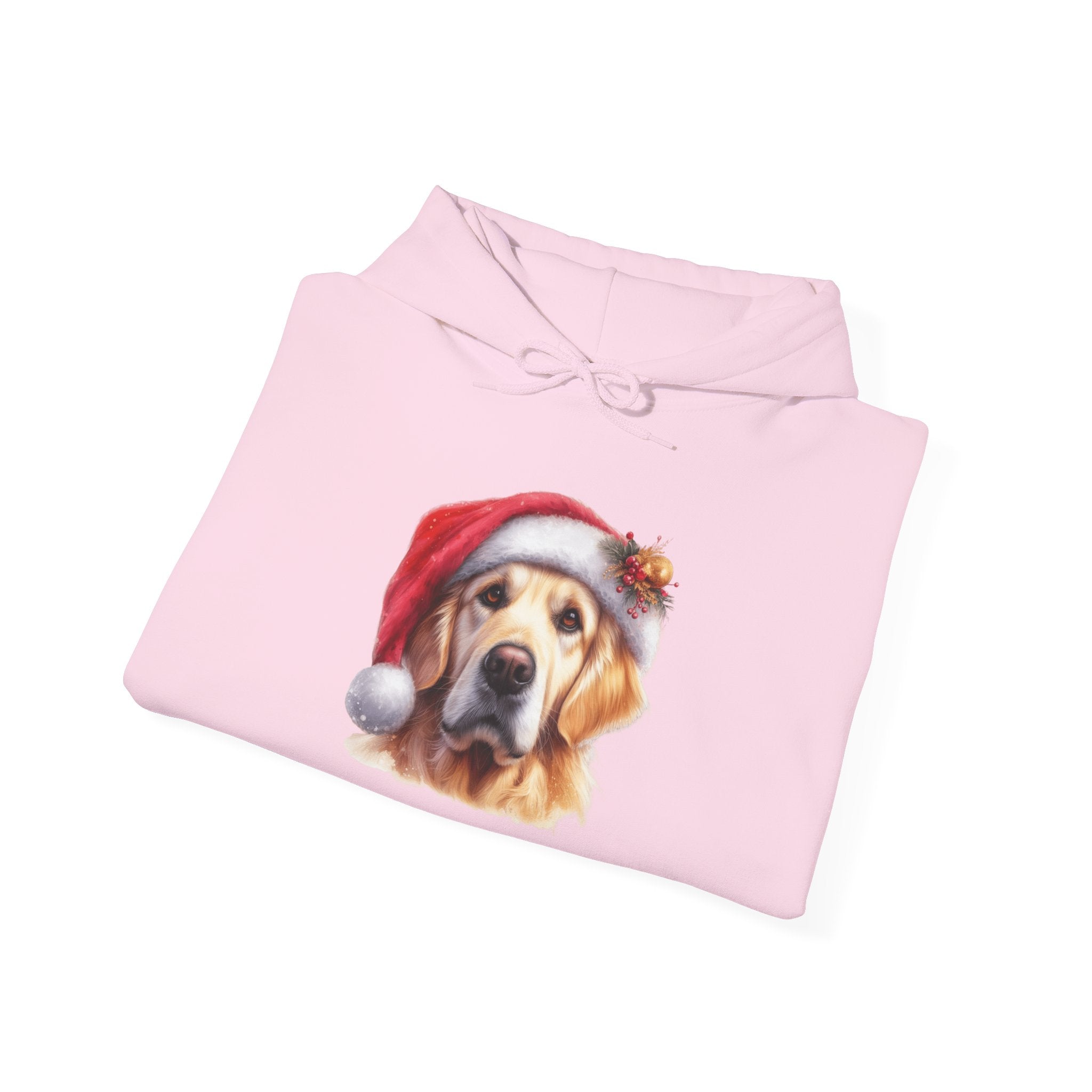 Christmas Hoodie - Golden Retriever in Santa Hat