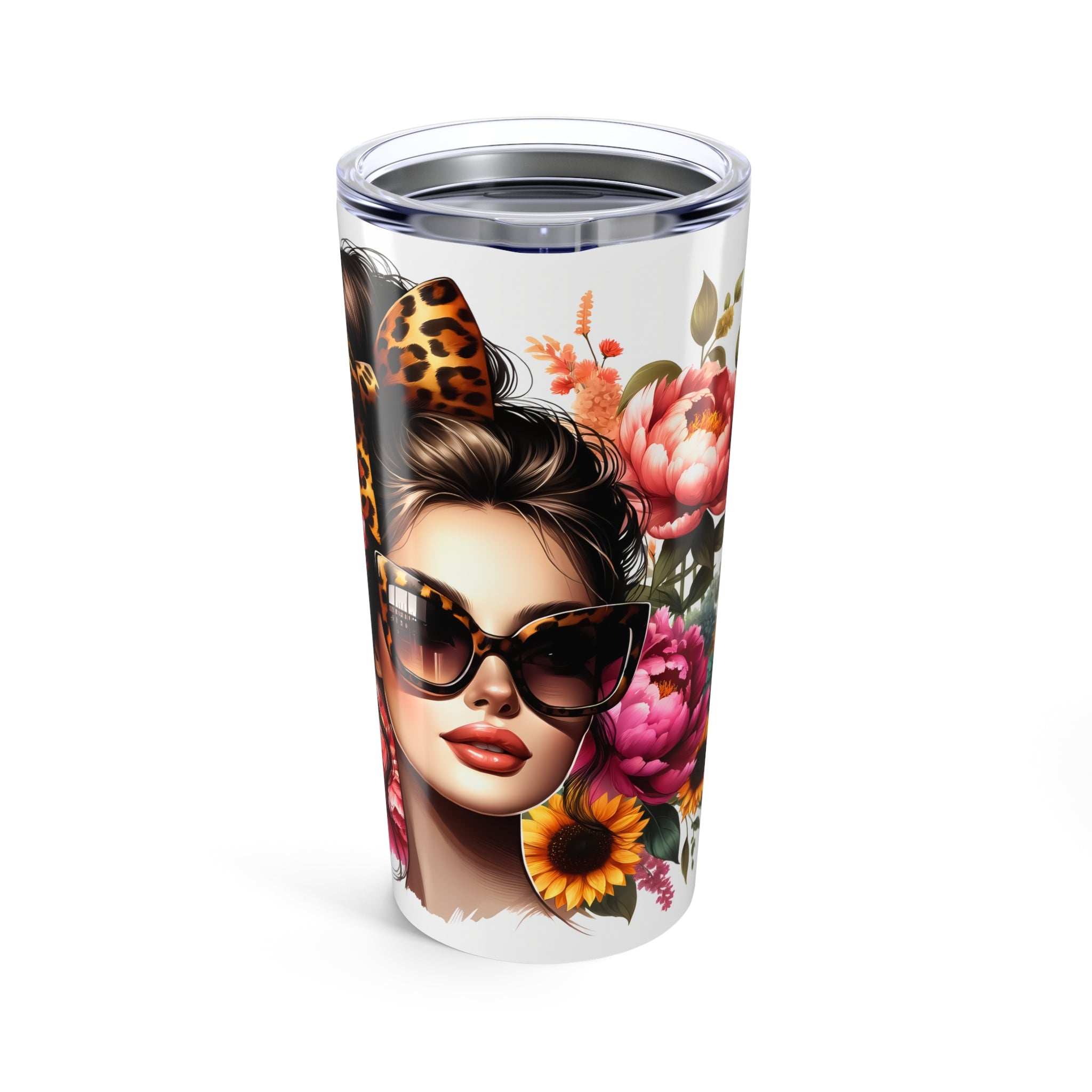 Floral Beauty Tumbler - Blessed Mom 20oz Travel Mug