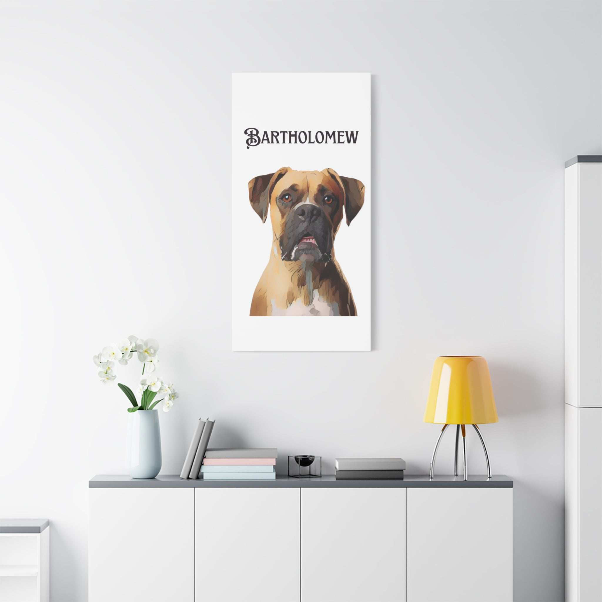 PAW-sonalized White Canvas Print | Upload Photo~Choose size