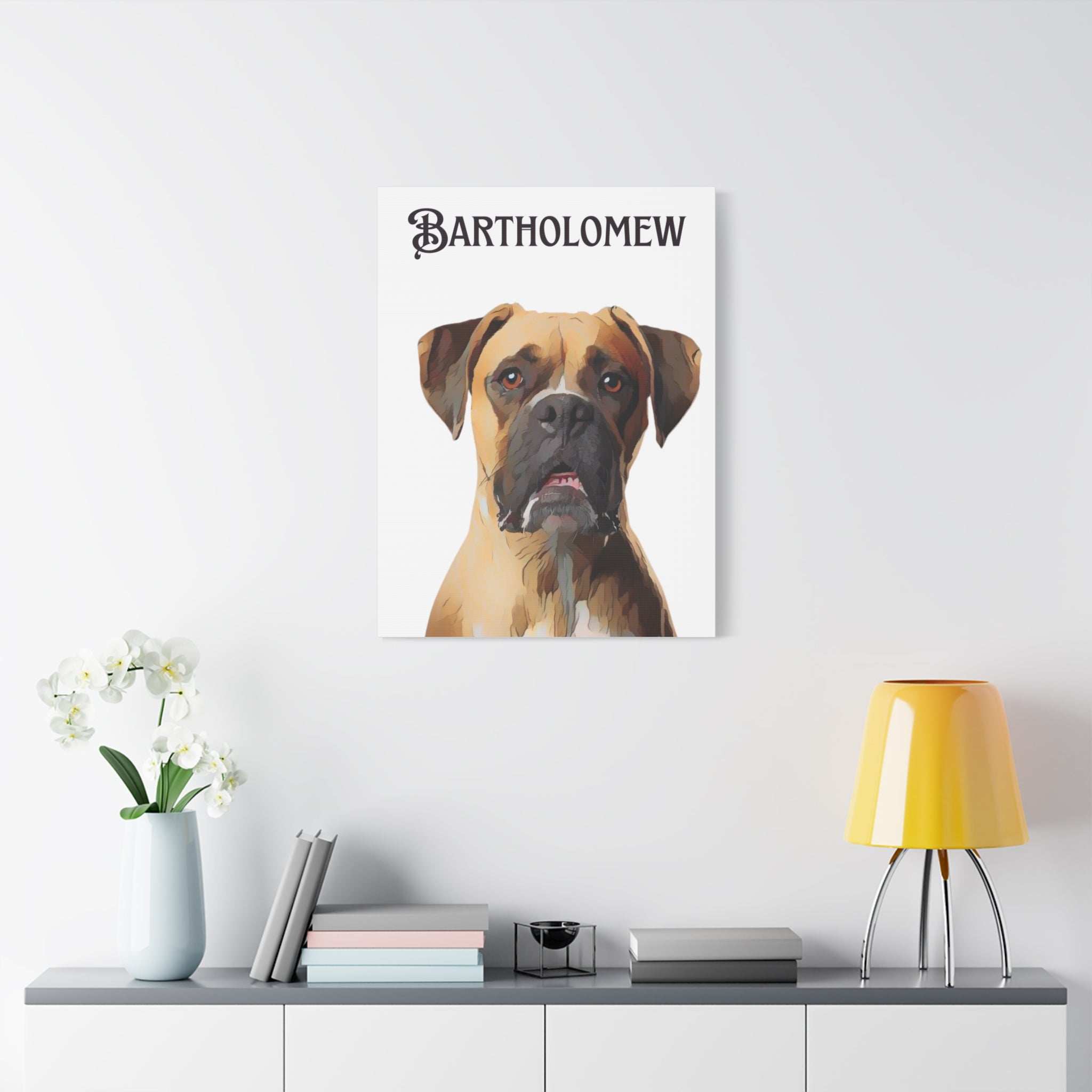 PAW-sonalized White Canvas Print | Upload Photo~Choose size