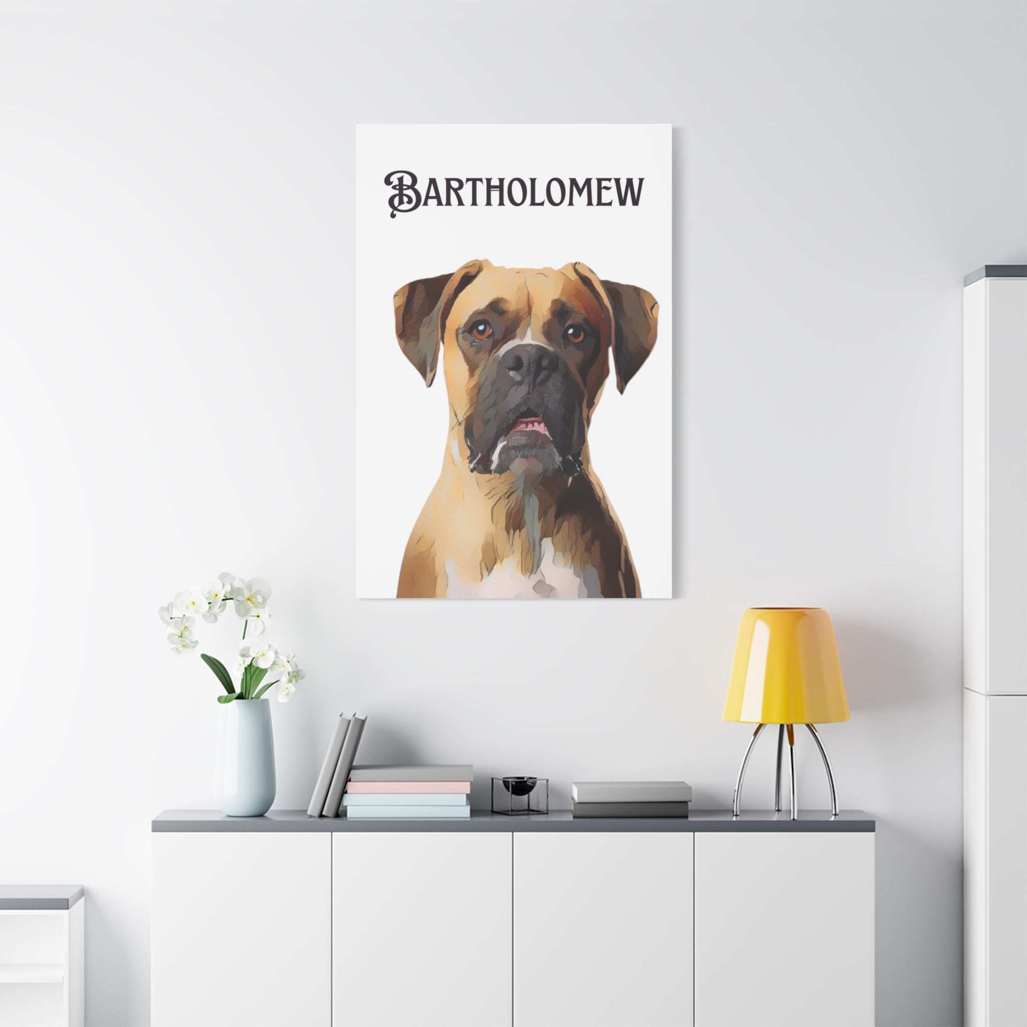 PAW-sonalized White Canvas Print | Upload Photo~Choose size