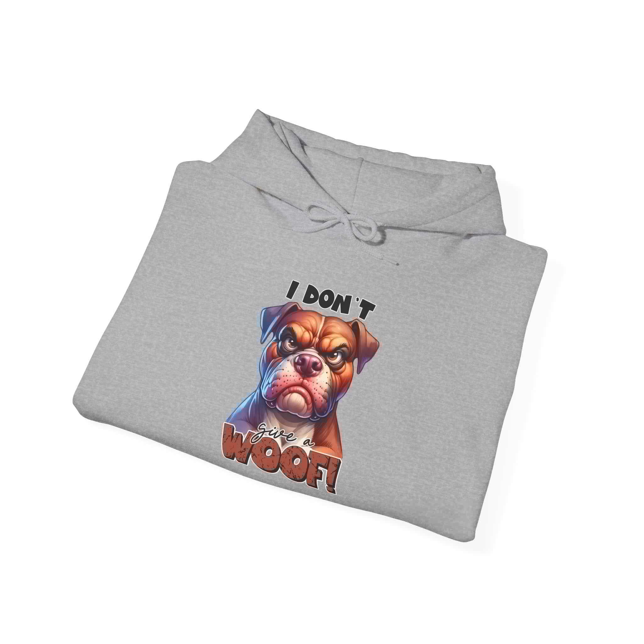 Fun Dog-Themed Unisex Hoodie - "I Don't Give a Woof"