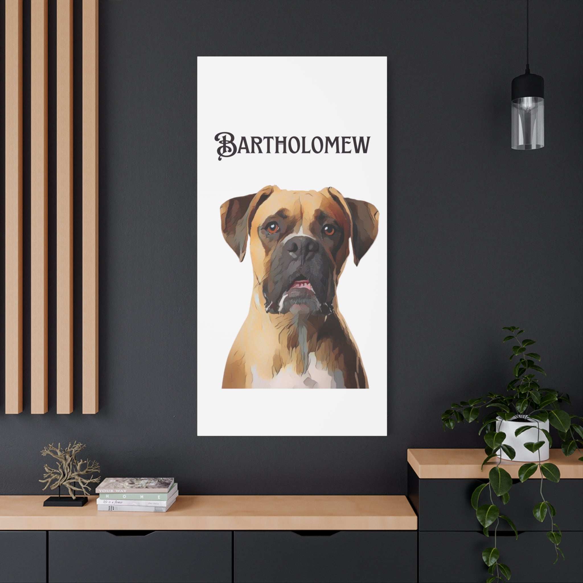 PAW-sonalized White Canvas Print | Upload Photo~Choose size