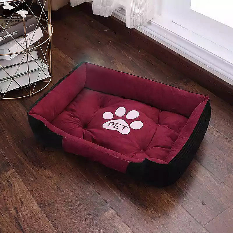 Winter Pet Bed - Warm Cozy Cushion for Dogs & Cats