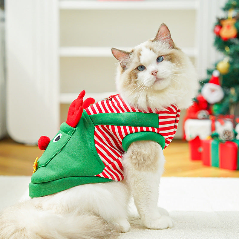 Christmas Reindeer Pet Costume - Dog & Cat Holiday Outfit