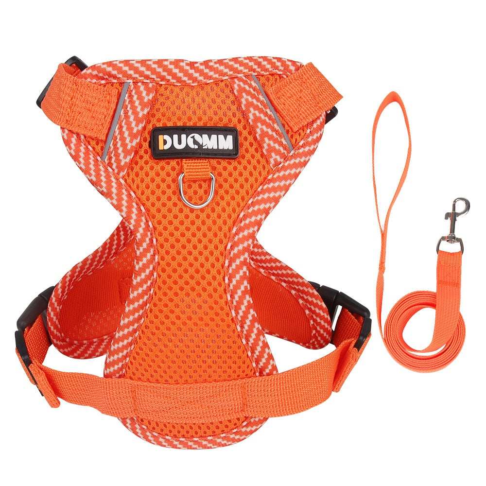 Fully Adjustable Cat Vest Pet Harness with Matching Leash