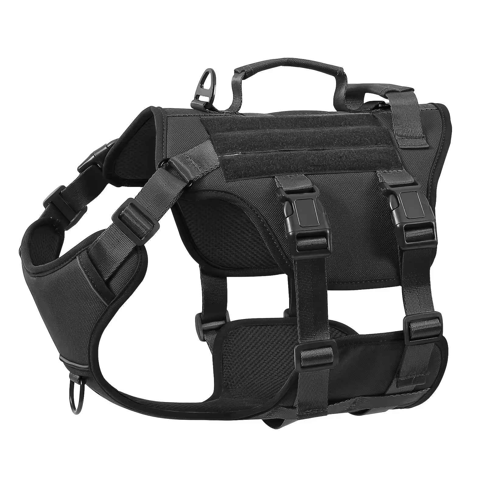 Tactical Dog Harness No-Pull - Reflective Dual Handle Vest