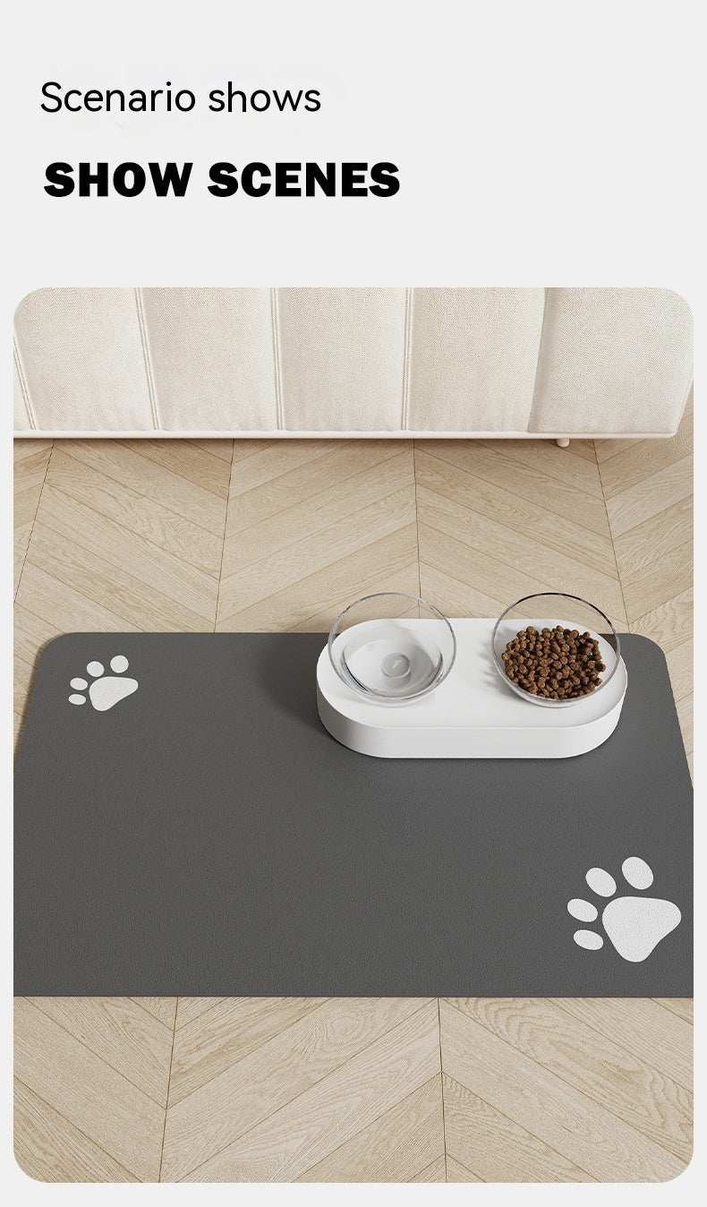 Pet Feeding Mat for Dogs and Cats - Washable And Reusable Placemat