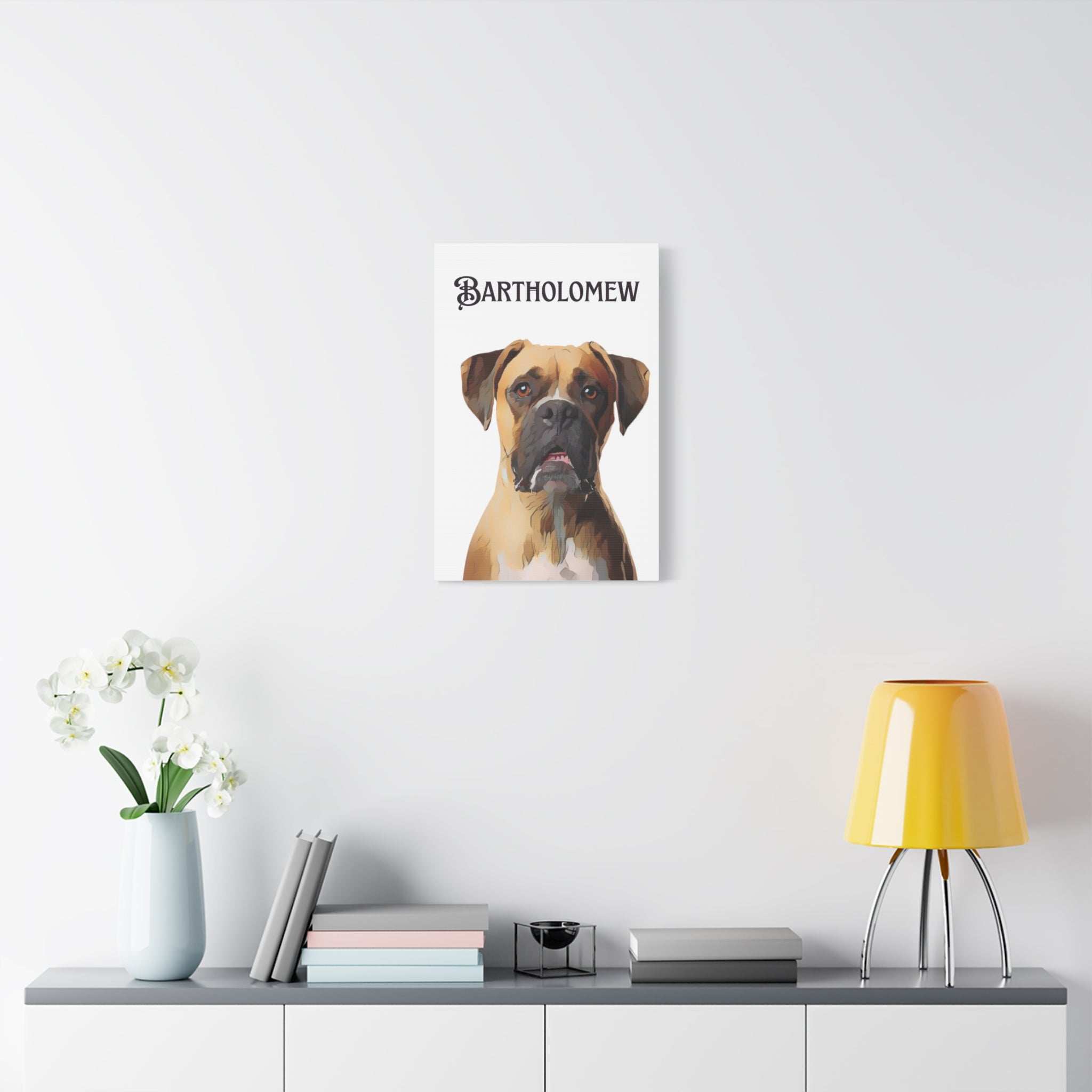 PAW-sonalized White Canvas Print | Upload Photo~Choose size