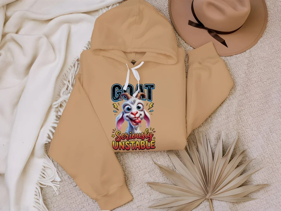 Seriously Unstable Goat Hoodie - Funny Animal Lover Gift