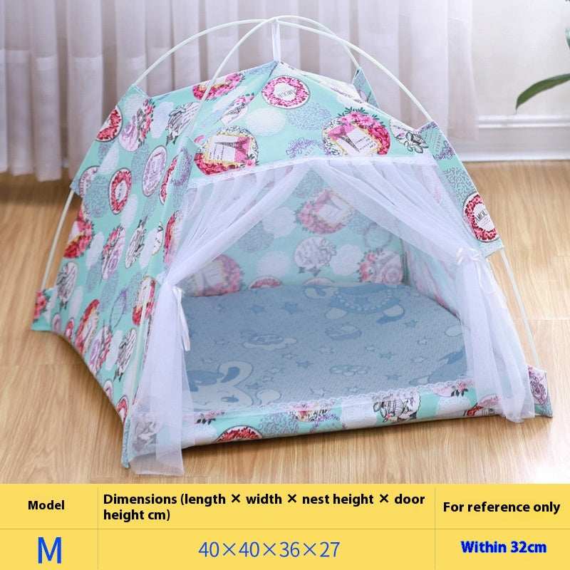 Portable Cat Tent Nest with Summer Bug Screen
