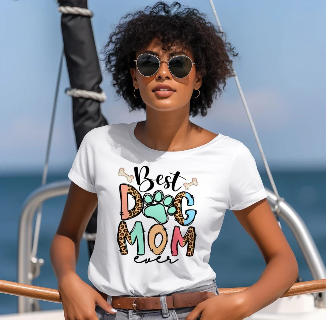 Comfort Colors T-Shirt - "Best Dog Mom Ever"