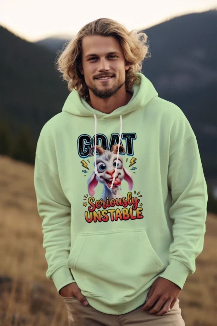 Seriously Unstable Goat Hoodie - Funny Animal Lover Gift