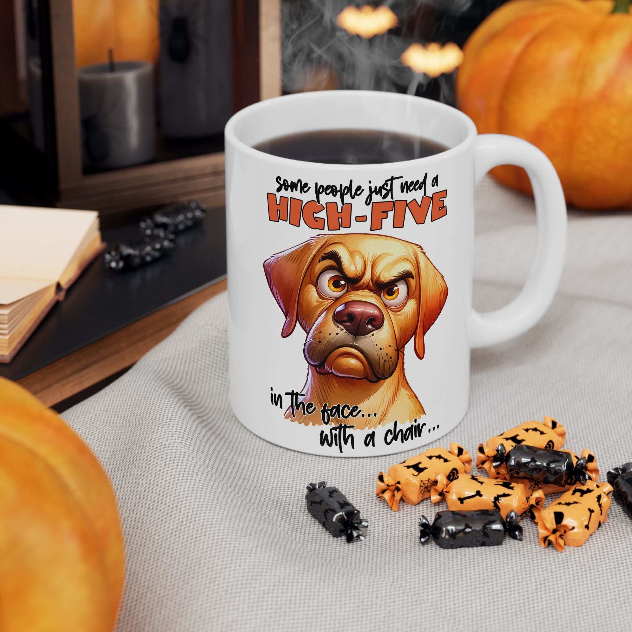 Humorous Dog Lover Ceramic Mug - Perfect Gift for Pet Owners