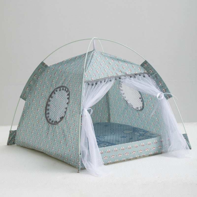 Portable Cat Tent Nest with Summer Bug Screen