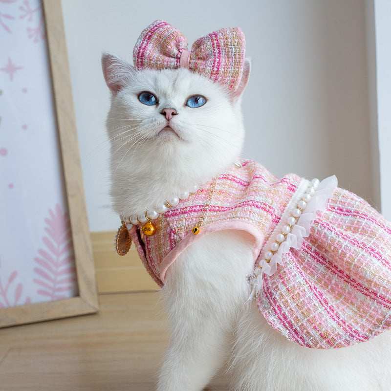Pet Skirt Cat Fashion Cute Dress