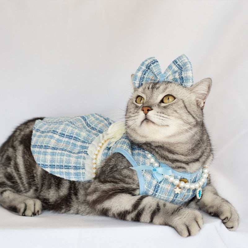 Pet Skirt Cat Fashion Cute Dress