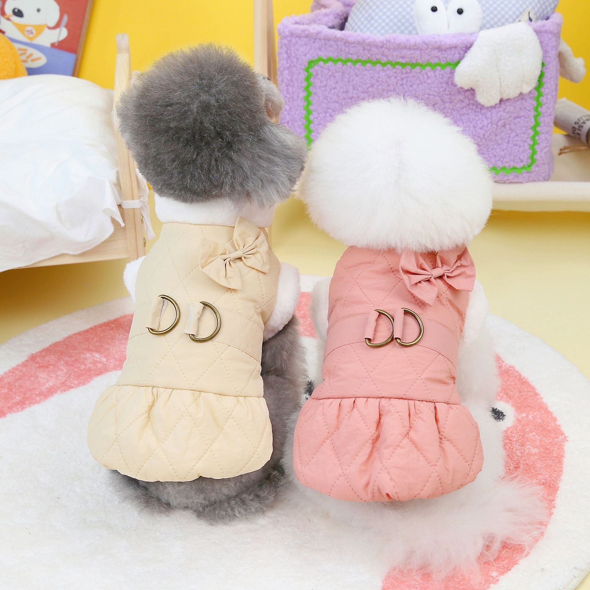 Butterfly Dreams Dress - Small Dog Cotton-Padded Outfit