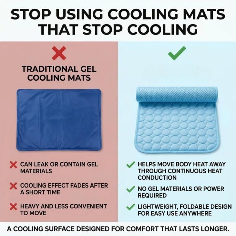 Chill Out: Pet Ice Silk Cooling Pad for Summer Comfort