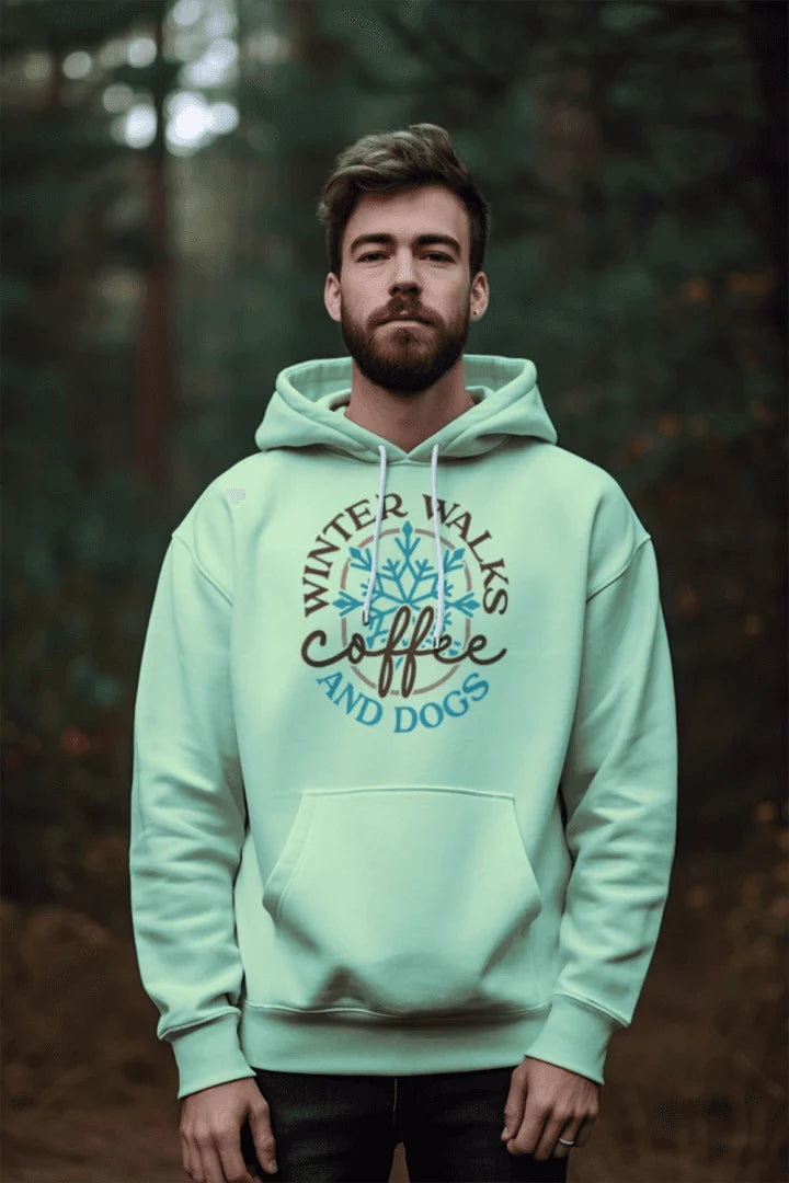 Winter Walk Coffee Hoodie Sweatshirt - Cozy Coffee Lover