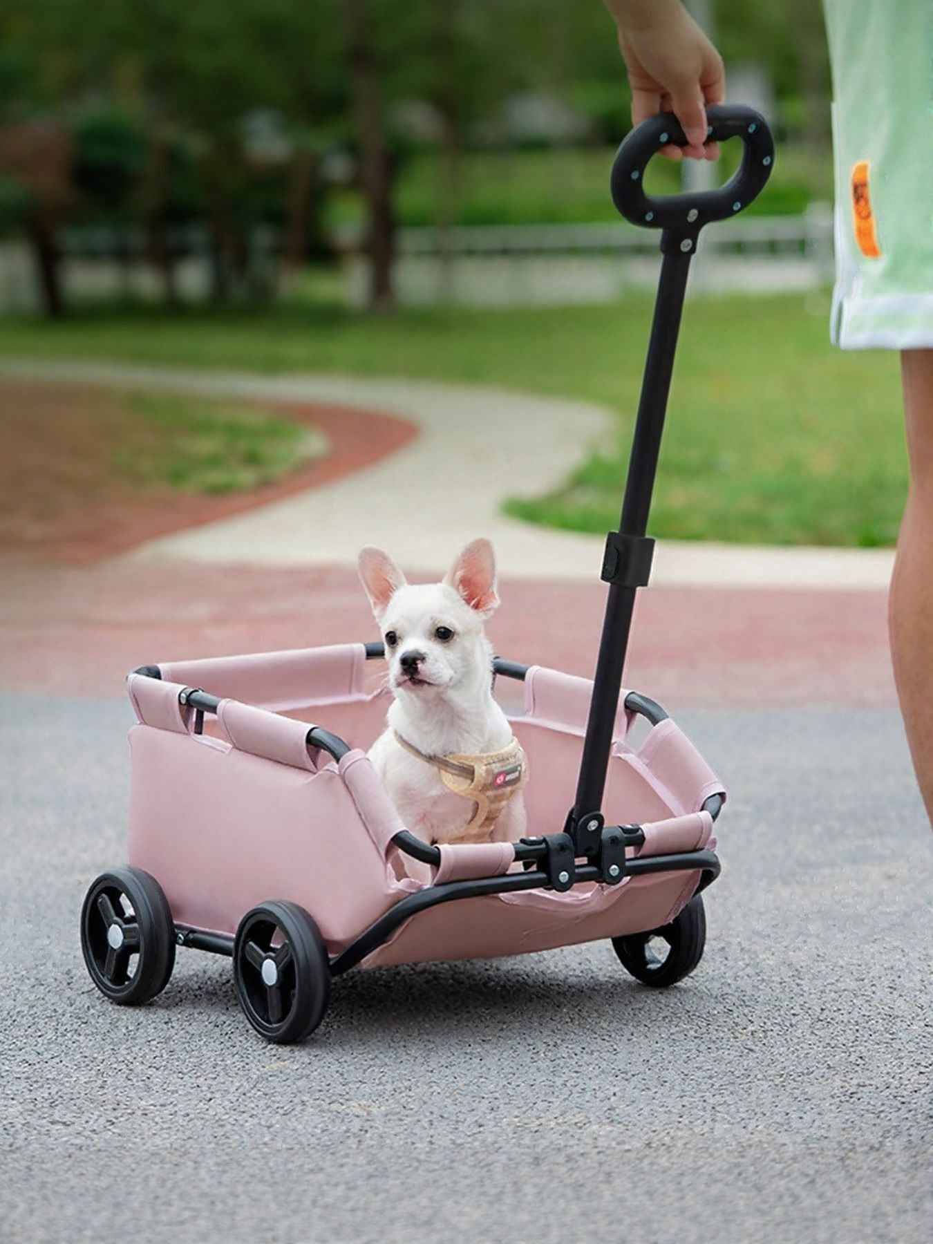 Foldable Pet Stroller Wagon - Portable Collapsible Outdoor Carrier