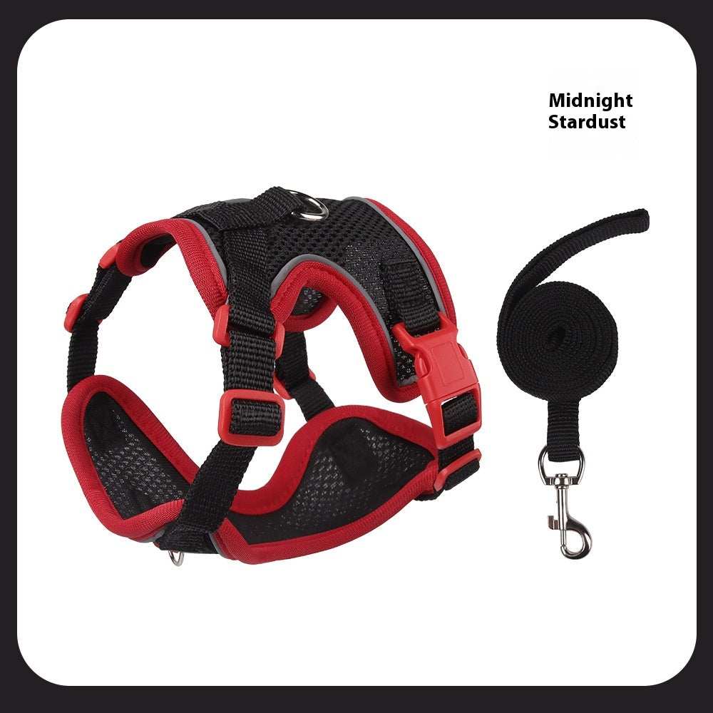 Fully Adjustable Cat Vest Pet Harness with Matching Leash