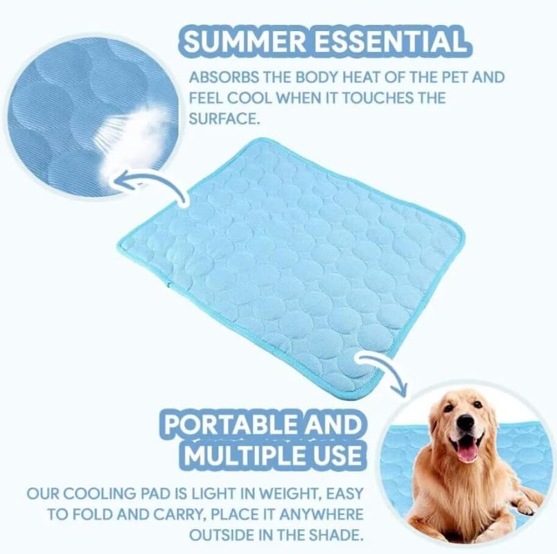 Chill Out: Pet Ice Silk Cooling Pad for Summer Comfort