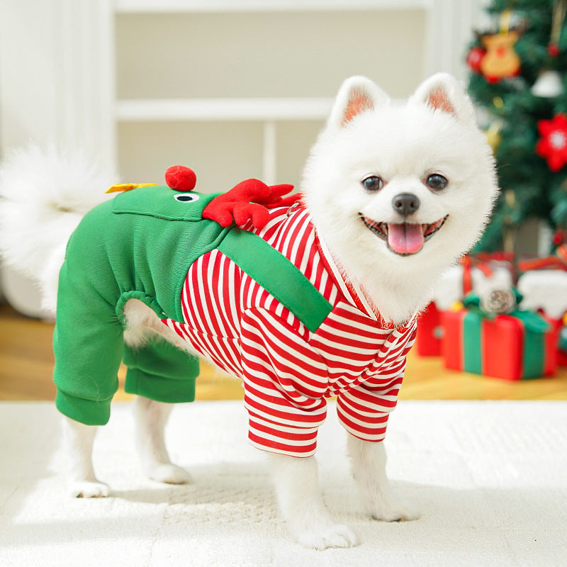 Christmas Reindeer Pet Costume - Dog & Cat Holiday Outfit