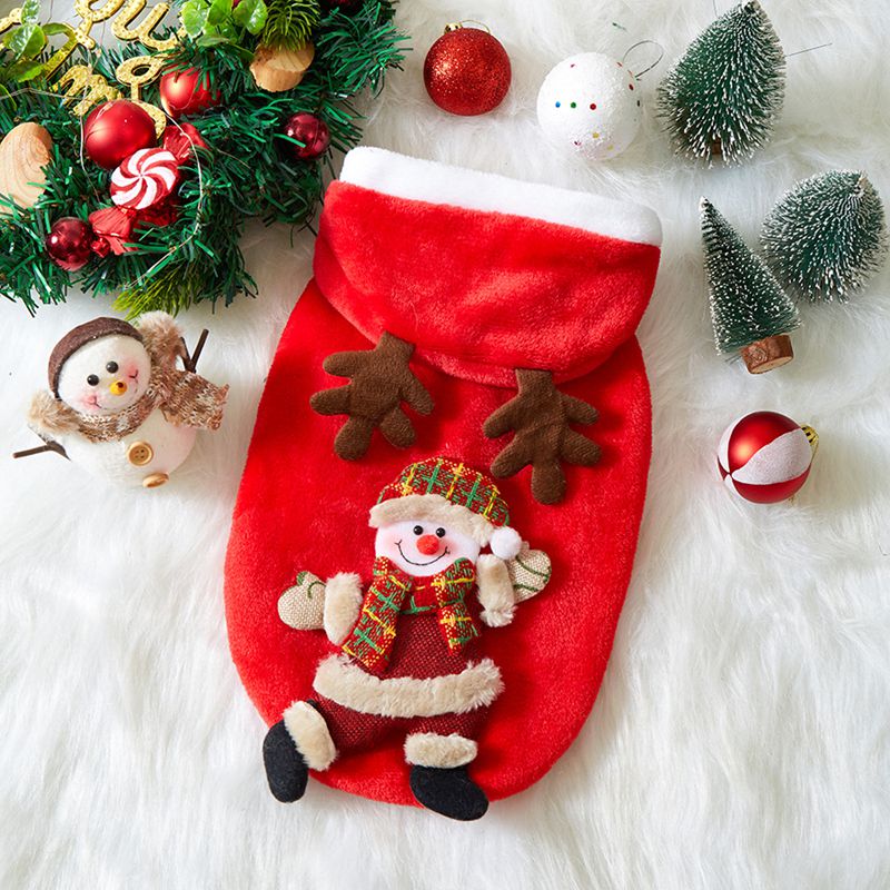 Christmas Dog Hoodie - Festive Flannel Pet Costume