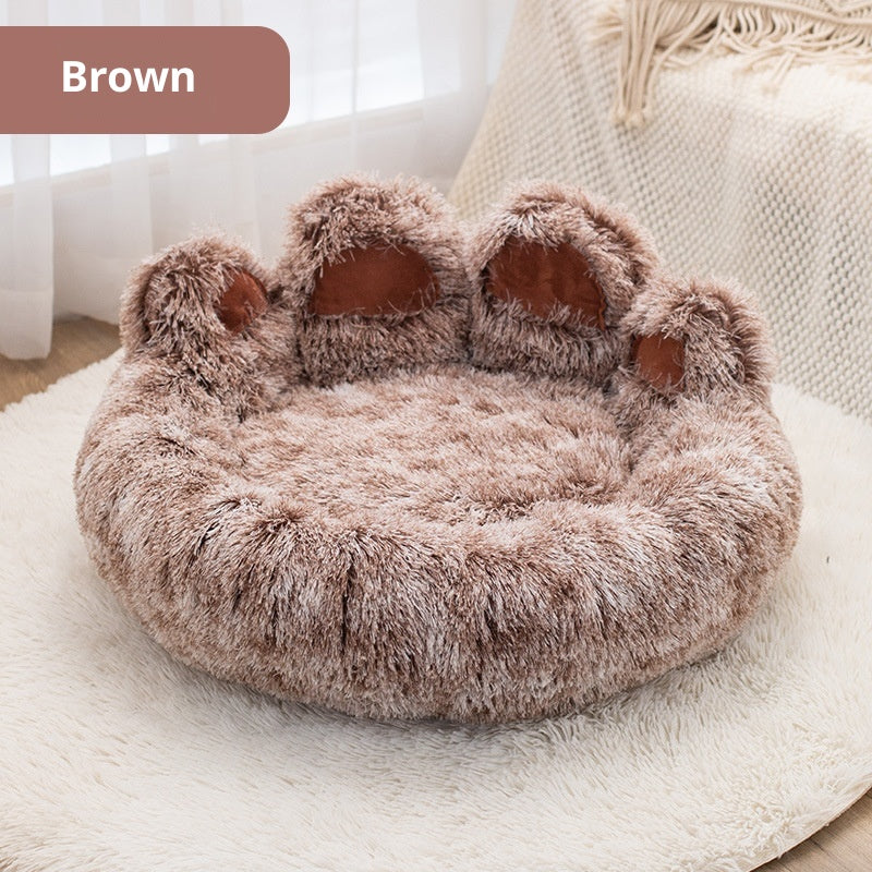 Pet Bed - Round Plush Thickened for Dogs & Cats