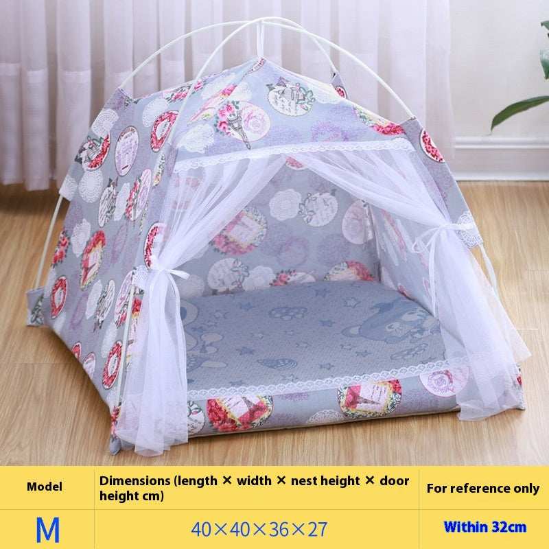 Portable Cat Tent Nest with Summer Bug Screen