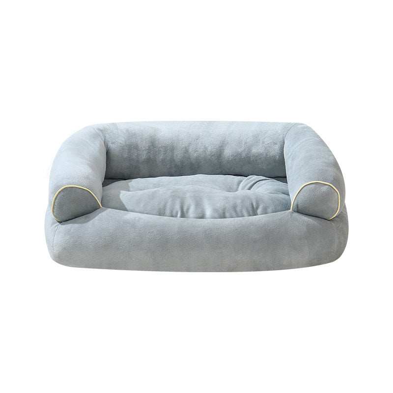 Soft Fabric Pet Sofa Bed For Dogs and Cats with Side Bolsters - Small to 3XL