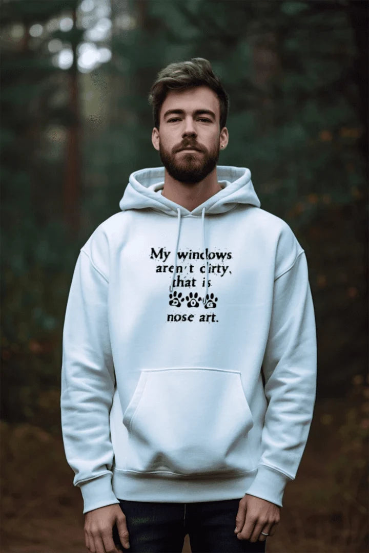 Window Nose Art Hoodie Sweatshirt - Pet Parent Comfort