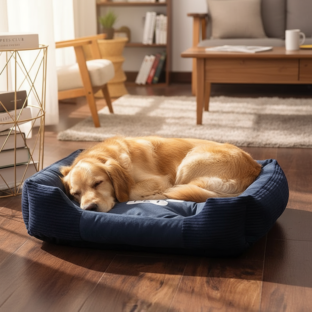 Winter Pet Bed - Warm Cozy Cushion for Dogs & Cats
