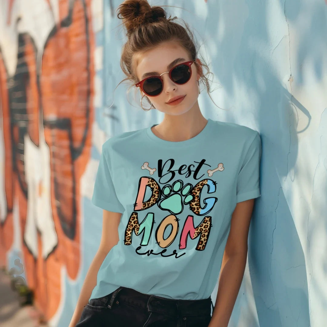 Comfort Colors T-Shirt - "Best Dog Mom Ever"