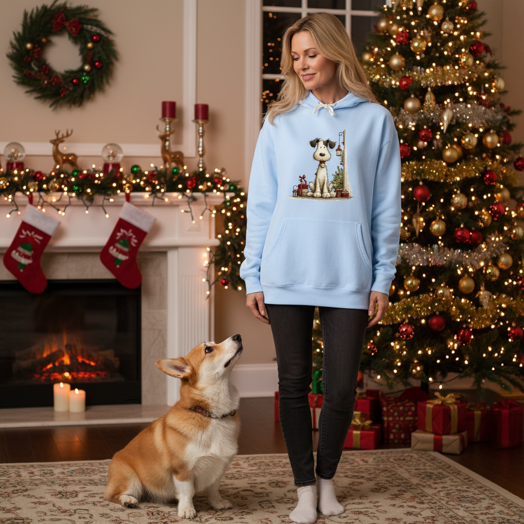 Whimsy Holiday Scene - Comfort Colors Festive Sweatshirt