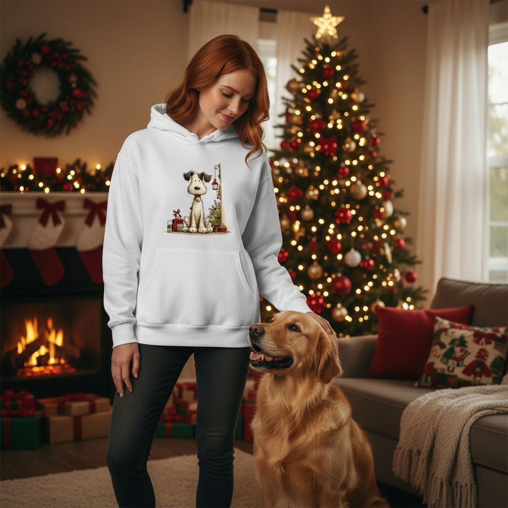 Whimsy Holiday Scene - Comfort Colors Festive Sweatshirt