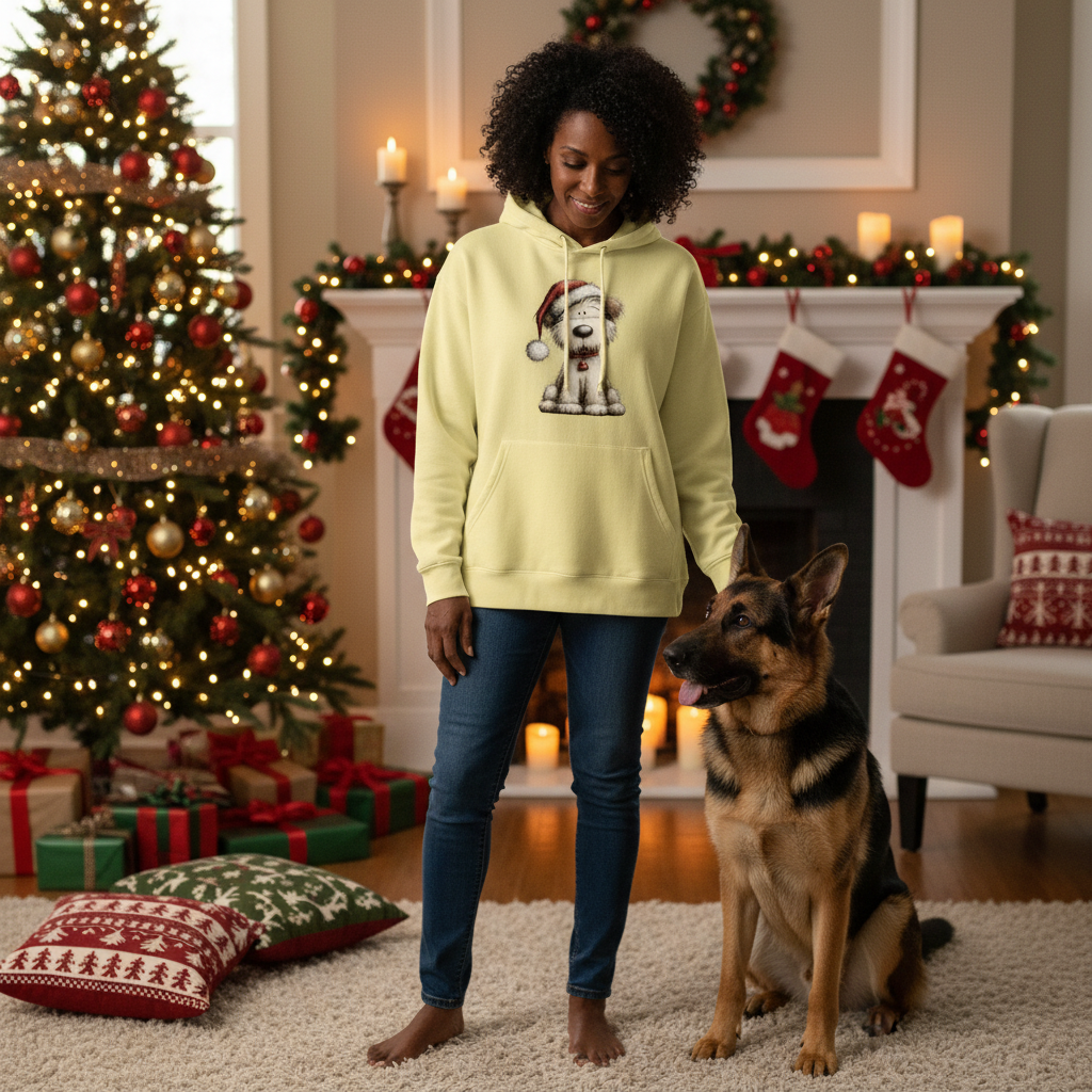 Whimsy Santa Hat - Comfort Colors Holiday Sweatshirt