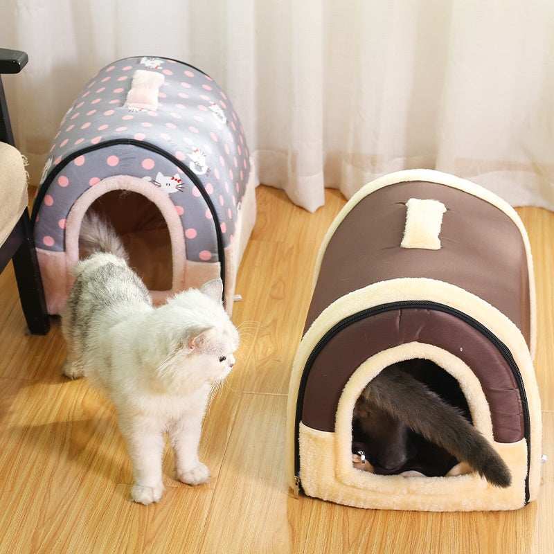 Cozy Cat Nest for Deep Sleep & Comfort