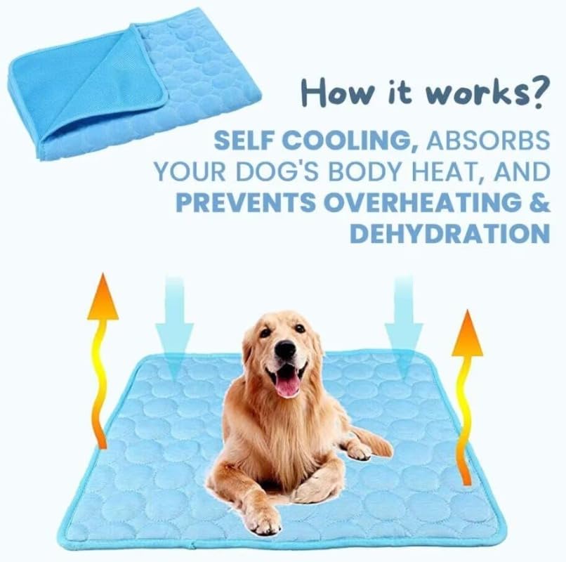 Chill Out: Pet Ice Silk Cooling Pad for Summer Comfort