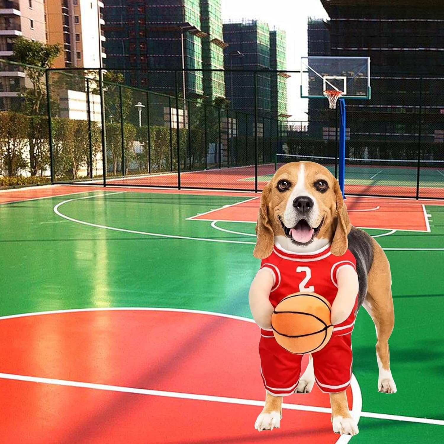 Dog Halloween Costume Basketball Player Jersey