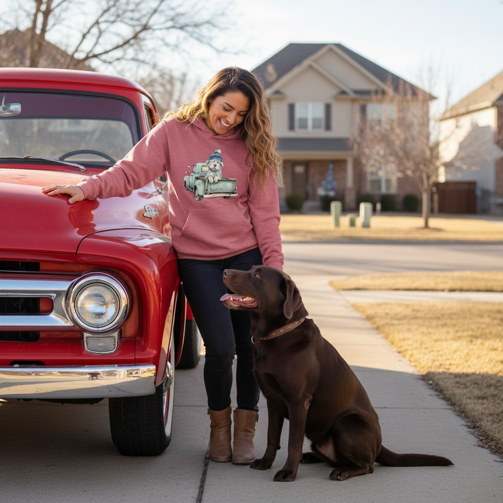 Truck Life Dog Hoodie - Country Dog Lover Sweatshirt