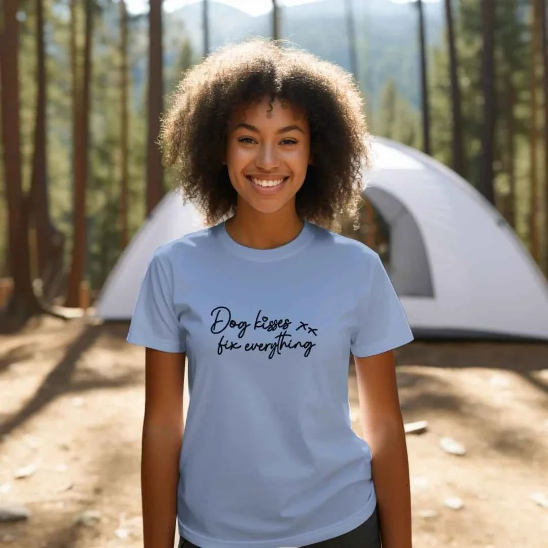 Comfort Colors T-Shirt - Dog Kisses Fix Everything