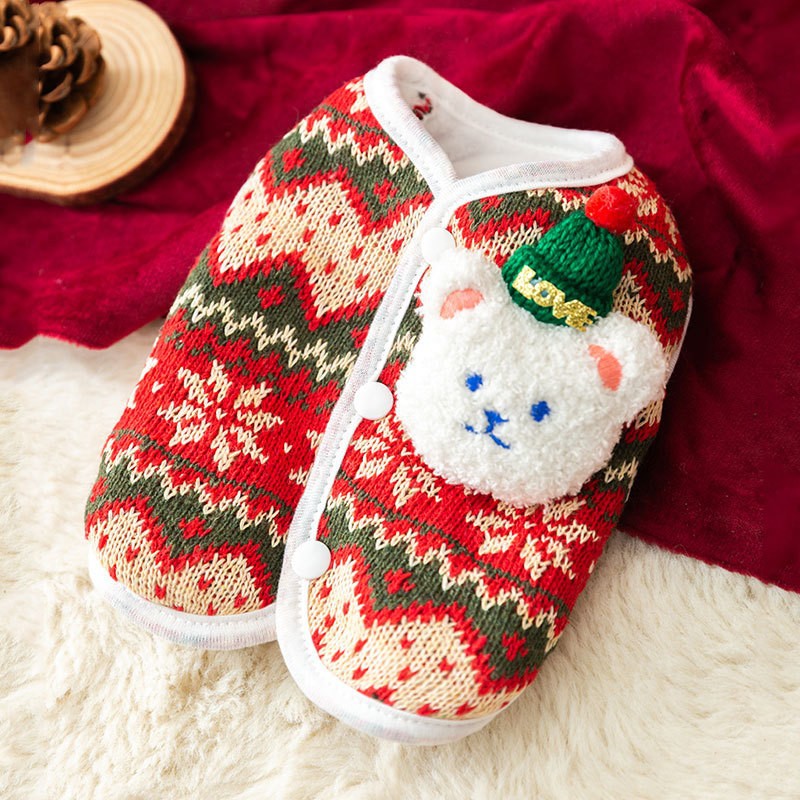 Bear Hugs Sweater - Small Dog Winter Warm Coat