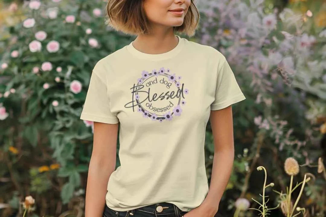 Comfort Colors T-Shirt - Blessed Dog Obsessed