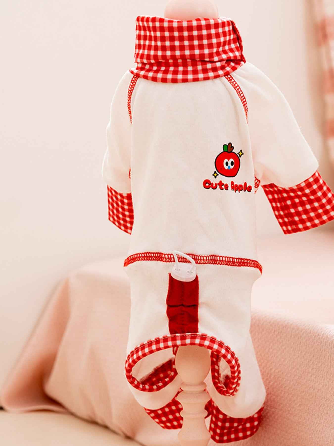 Pet Pajamas Contrast Color - Soft Pocketed Onesie for Cats and Dogs