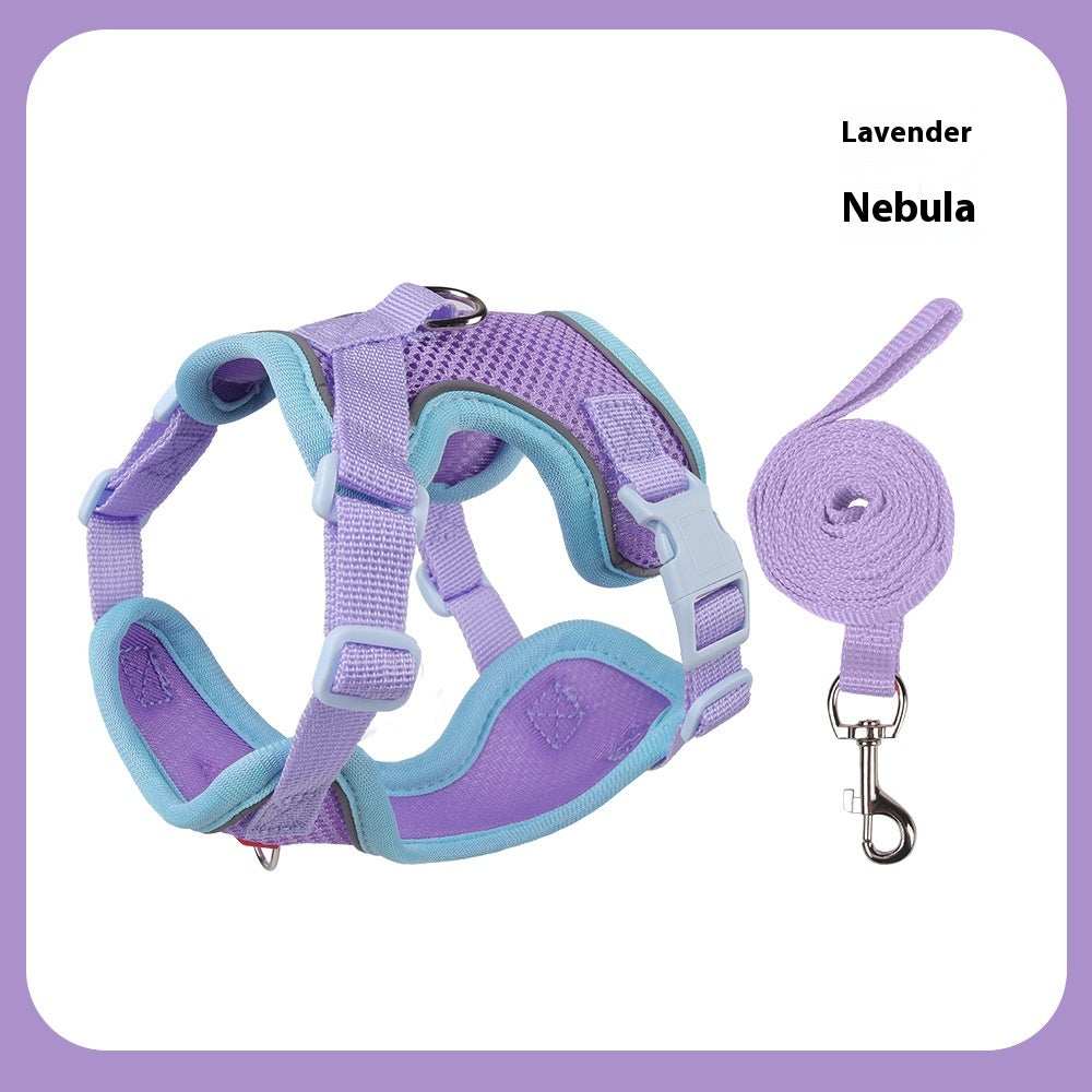 Fully Adjustable Cat Vest Pet Harness with Matching Leash