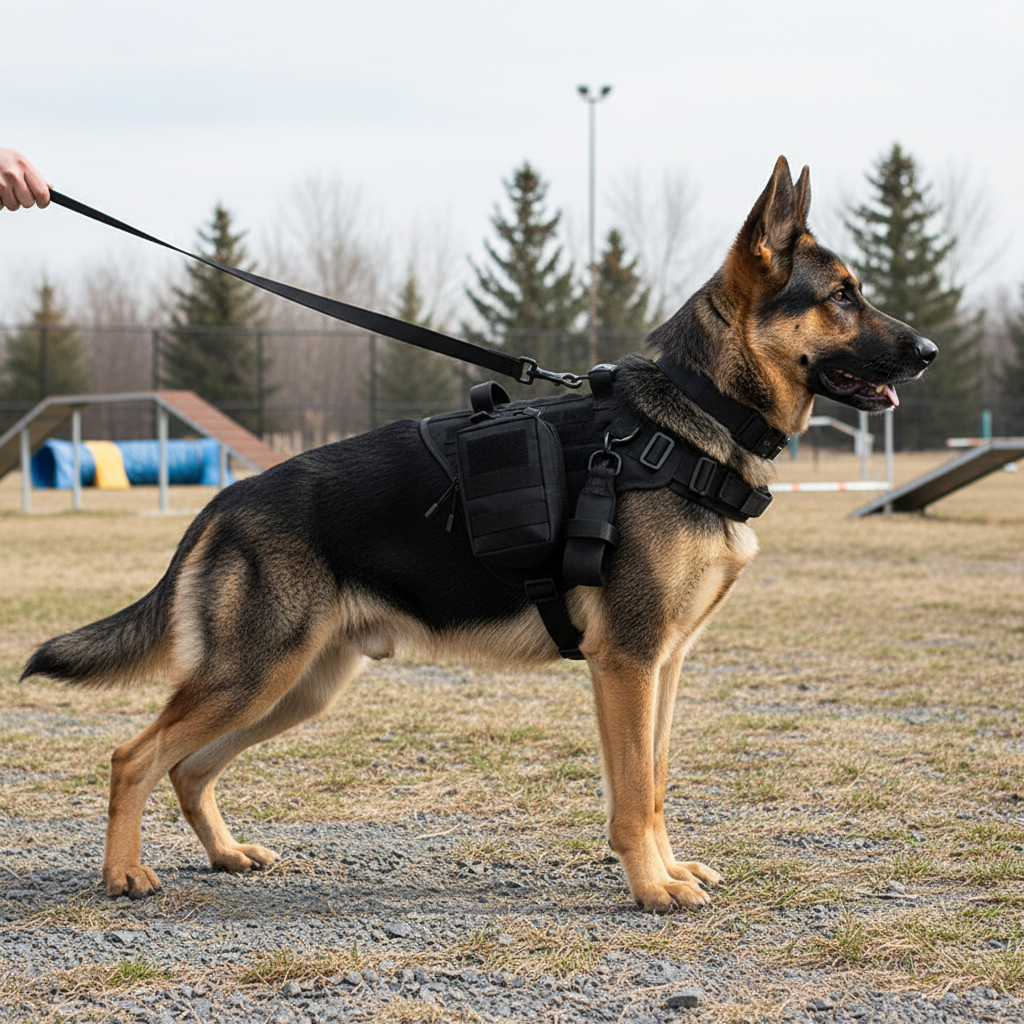 K9 Tactical Vest Set - 6-Piece Dog Training Battle Gear